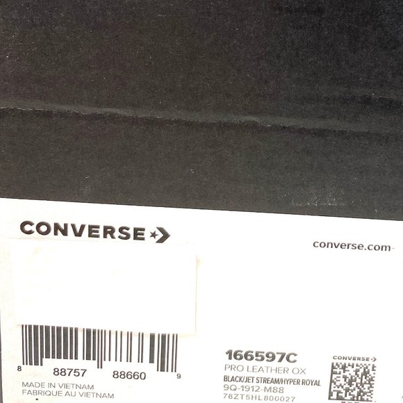 💖MEGA SALE💖Converse Sneakers Men's 166597C Pro Leather Ox Black Jet Stream - Picture 9 of 9
